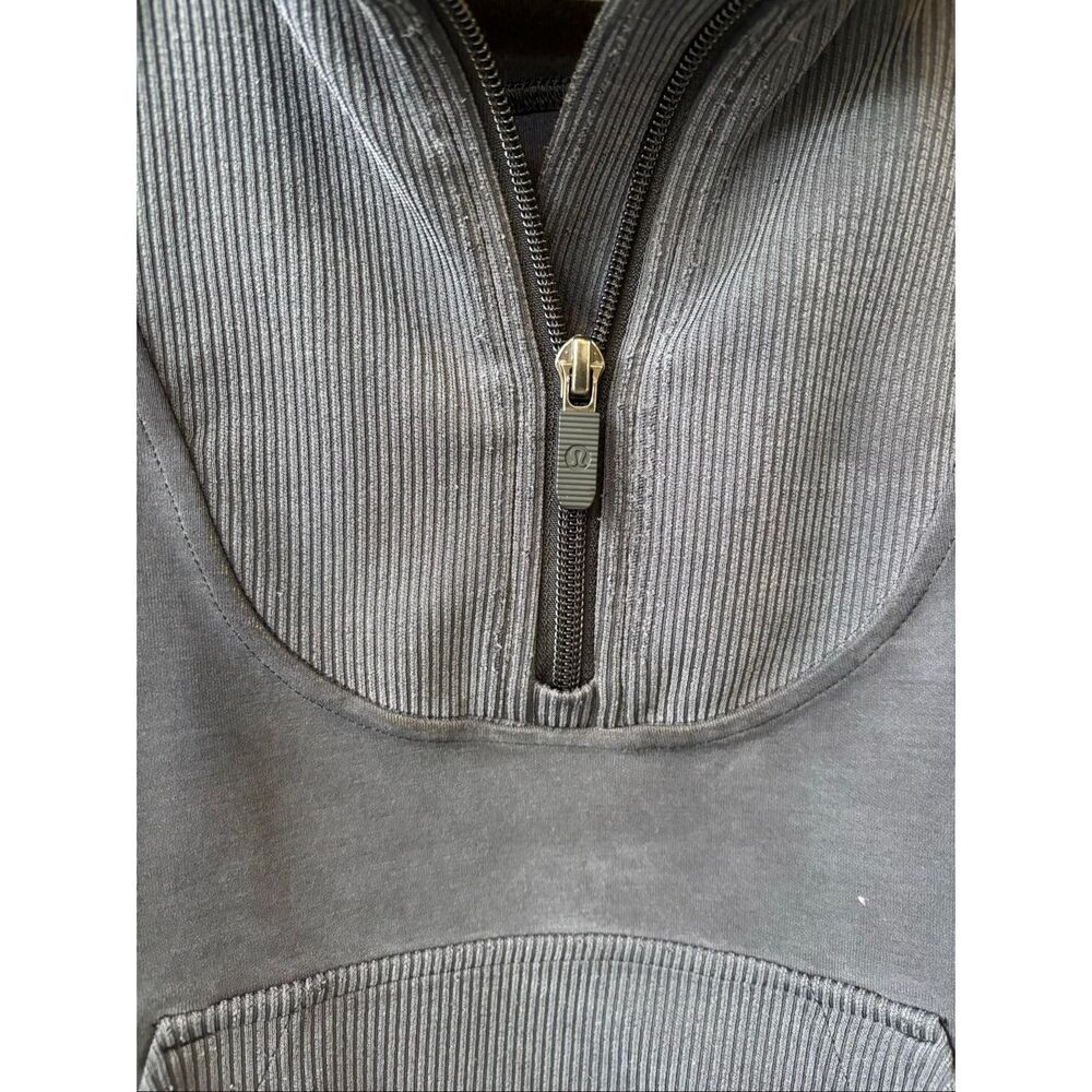 LULULEMON Brushed Softstreme Half Zip Sz 8, $130 G18 - Picture 7 of 12